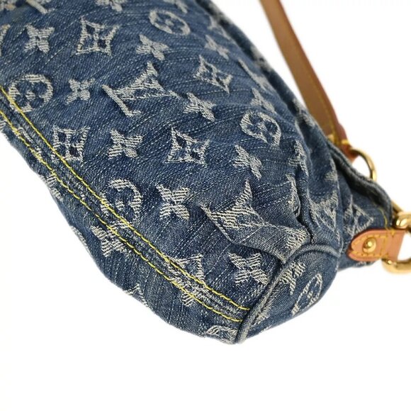 Louis Vuitton Blue Monogram Denim Mini Pleaty Handbag - Picture 4 of 11